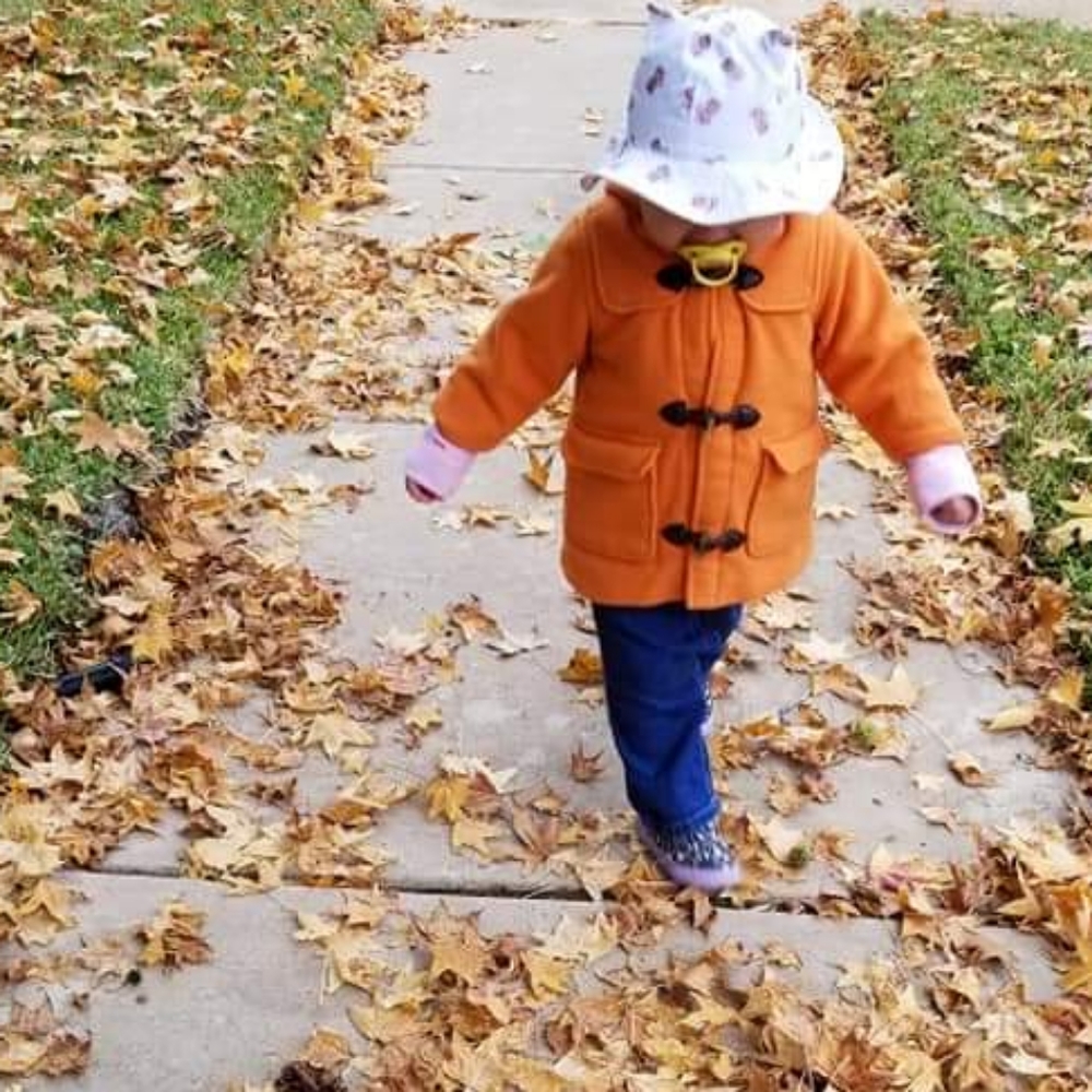 Baby Gap wool pea coat. Autumn Orange